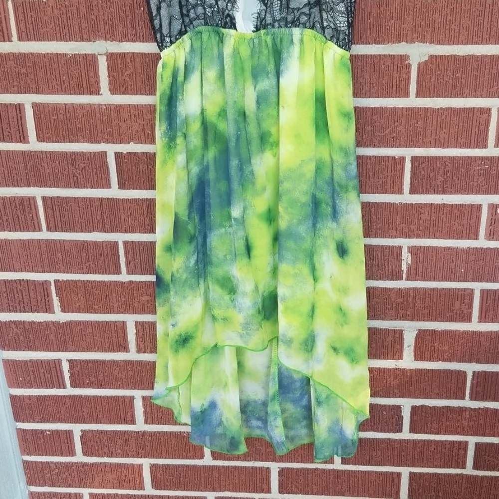 Stylebook Lace and Tie Dye Dress - Picture 3 of 7
